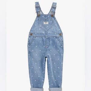 Osh kosh Heart Denim overalls